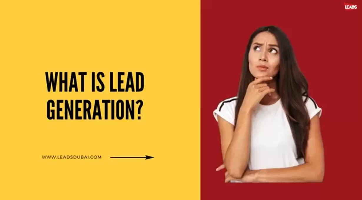 Infographic explaining what lead generation is and how it works