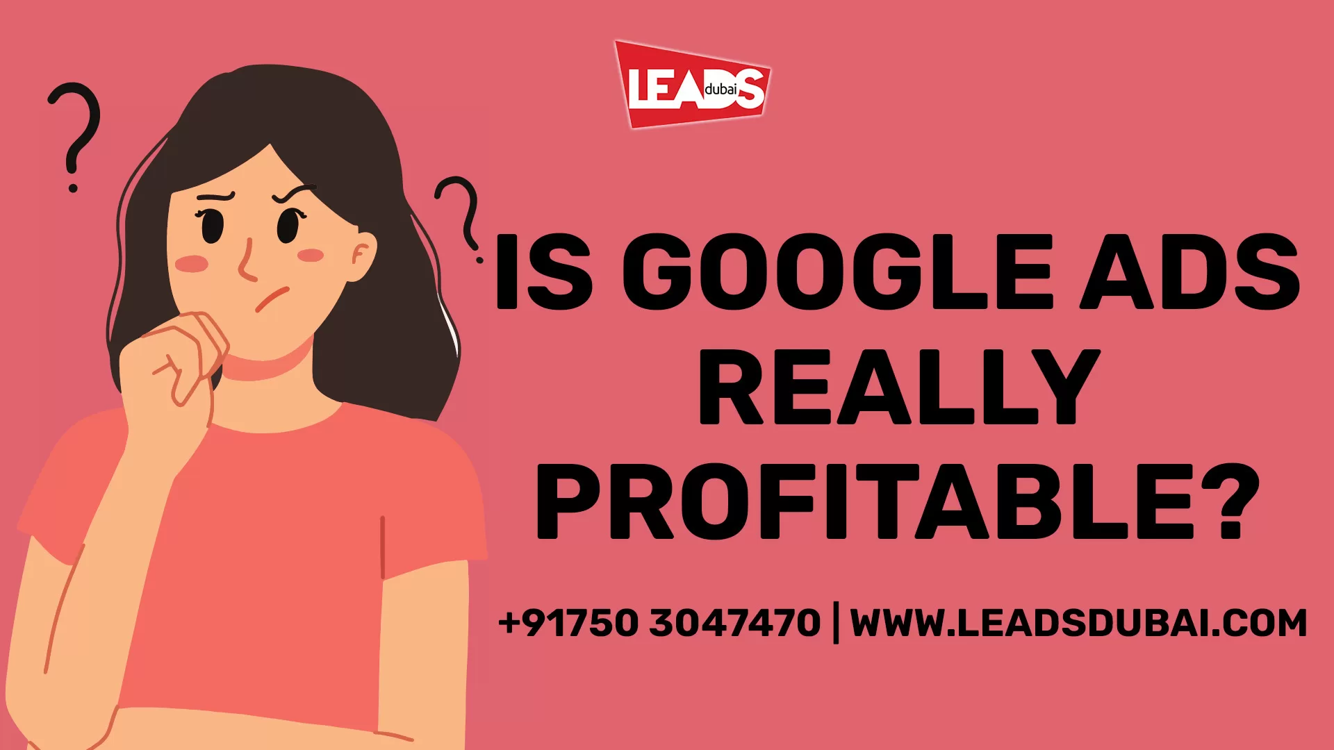 Google Ads profitability chart and ROI infographic 