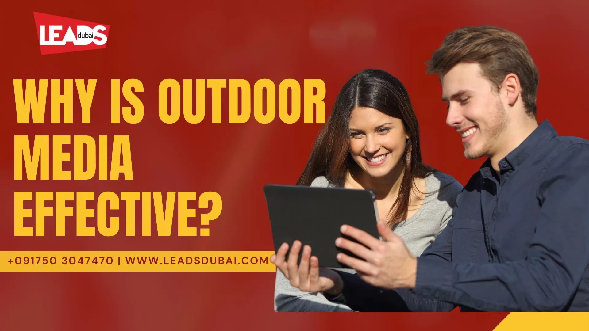 Infographic showing why outdoor advertising is powerful for SMEs in 2025 