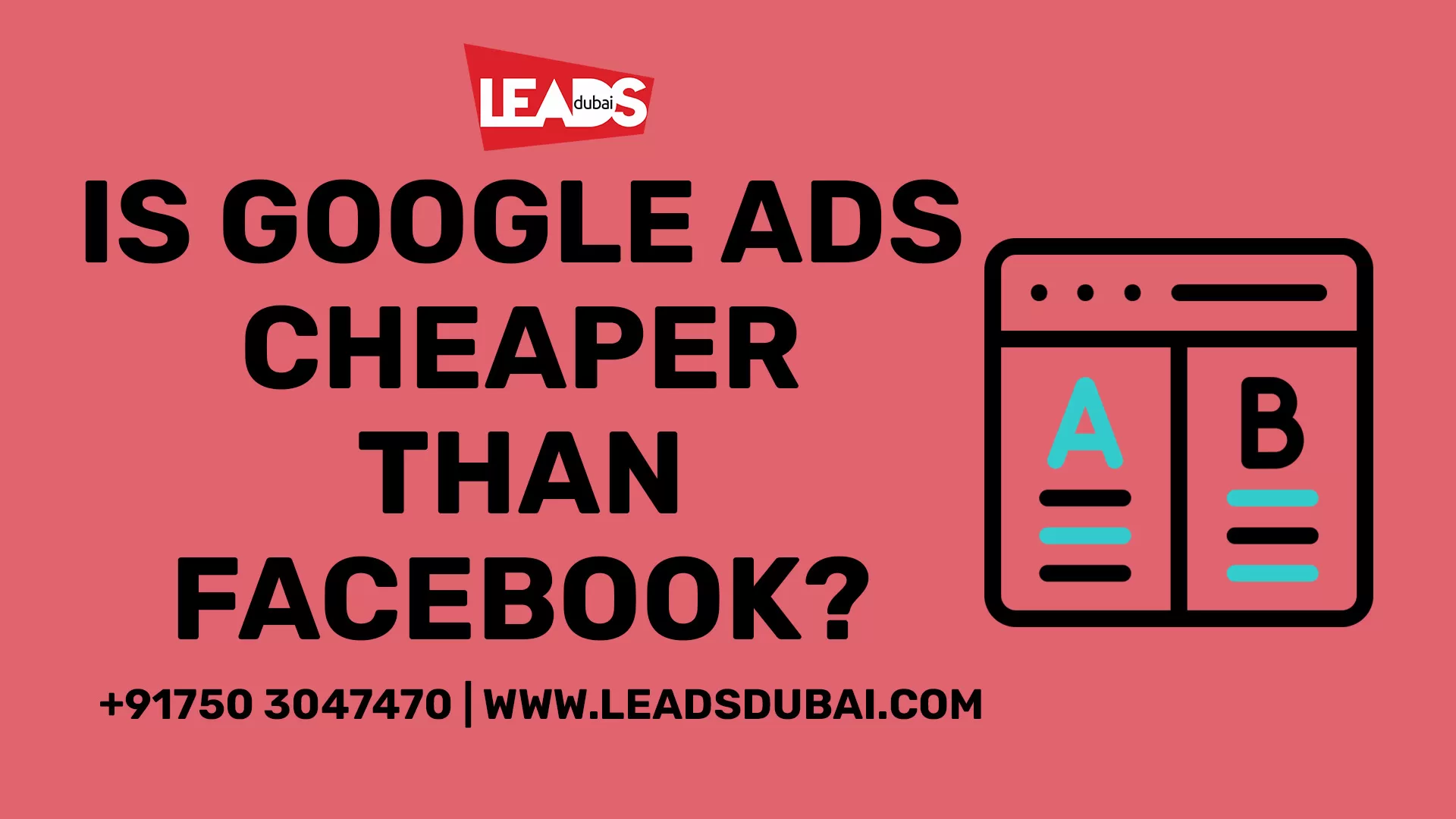 Infographic comparing Google Ads vs Facebook Ads cost and performance in 2025 